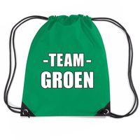 Team groen rugtas voor sportdag   -