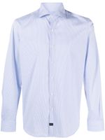 Fay spread-collar button-up shirt - Bleu