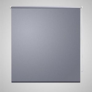 VidaXL Rolgordijn verduisterend 120 x 230 cm grijs