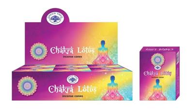 Kegelwierook chakra lotus 10 Stuks Kegelwierook chakra lotus 10 Stuks