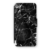 Zwart Marmer 2: iPhone SE 2020 Flip Hoesje