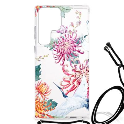 Samsung Galaxy S23 Ultra Case Anti-shock Bird Flowers Samsung Galaxy S23 Ultra Case Anti-shock Bird Flowers