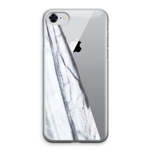 Gestreepte marmer: iPhone 8 Transparant Hoesje