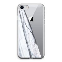 Gestreepte marmer: iPhone 8 Transparant Hoesje