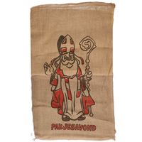 2x Jute zakken voor Sinterklaas 60 x 102 cm - thumbnail