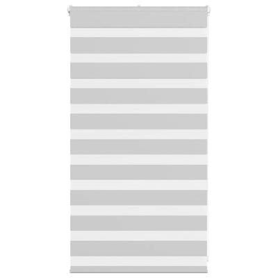 VidaXL Zebra rolgordijn 90x100 cm stofbreedte 85,9 cm lichtgrijs