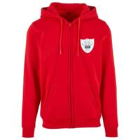 Rugby Vintage - Wales Retro Rugby Zip Hoodie 1970s - Rood