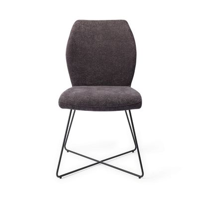 Jesper Home Ikata eetkamerstoel Almost Black cross black