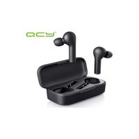 QCY T5 hoofdtelefoon/headset Hoofdtelefoons Draadloos In-ear Oproepen/muziek Bluetooth Zwart - thumbnail