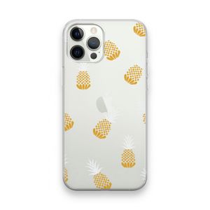 Ananasjes: iPhone 12 Pro Max Transparant Hoesje