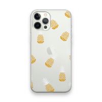 Ananasjes: iPhone 12 Pro Max Transparant Hoesje
