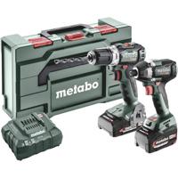 Metabo BSLBL+SSD200LTBL 685195000 Accu-schroefboormachine, Accu-slagmoersleutel 18 V 5.2 Ah Li-ion Incl. accu, Incl. lader