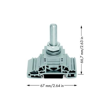WAGO 885-110 Boutklem Grijs 20 stuk(s)