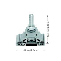 WAGO 885-110 Boutklem Grijs 20 stuk(s)