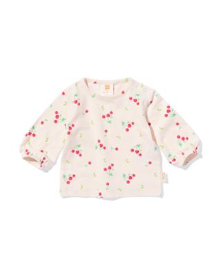 HEMA Newborn T-shirt kersen ecru (ecru)