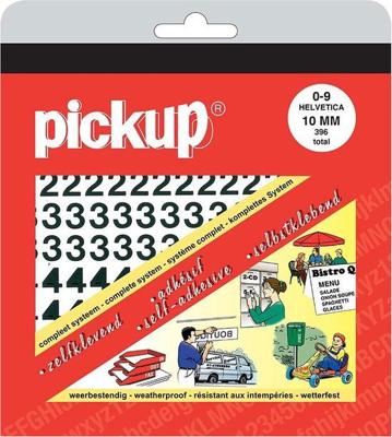 Cijferboek Helvetica zwart - Pickup