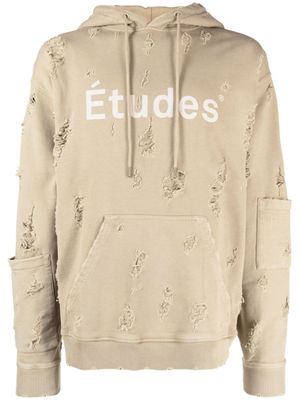 Études Studio hoodie Ensemble à effet usé - Marron