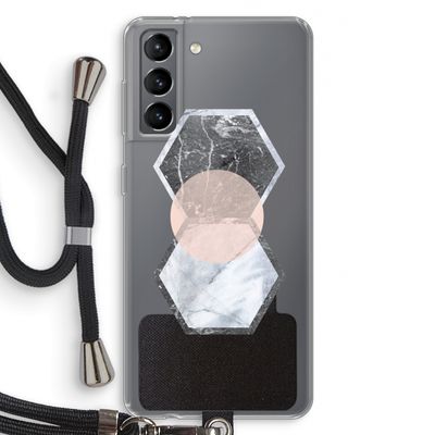 Creatieve toets: Samsung Galaxy S21 Transparant Hoesje met koord
