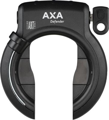 Ringslot AXA Defender met spatbordbevestiging ART** zwart