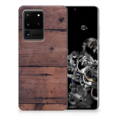 Samsung Galaxy S20 Ultra | Bumper Hoesje | Old Wood