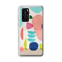 Bold Rounded Shapes: Huawei P40 Transparant Hoesje