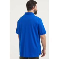 Tommy Hilfiger Big & Tall +size regular fit polo met logo Plus Size blauw - thumbnail