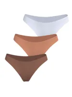 3-pack dames Invisible Brief - high waist slip