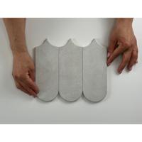 Cifre Ceramica Alure wandtegel - 8x21.5cm - Pearl mat (grijs) SW07314828-2