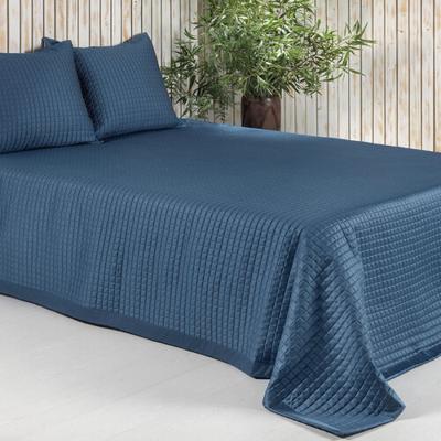 Dommelin Dommelin Sprei Chicago Satijn 300TC Nachtblauw 260x280 cm