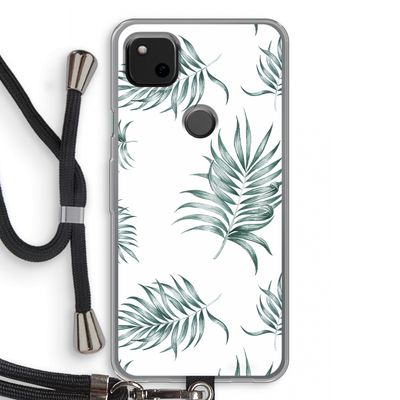 Simple leaves: Pixel 4a Transparant Hoesje met koord
