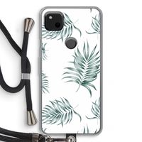Simple leaves: Pixel 4a Transparant Hoesje met koord