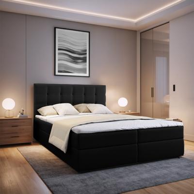 2dekans Opberg Boxspring Bloss 80 x 200 (R) Zwart - Zonder HB [Niet in originele verpakking + stofschade hoek]