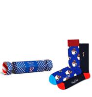 HAPPY SOCKS 2-Pack Candy Cane & Cocoa Gift Set Multi Katoen Happy Socks Gift Box Unisex
