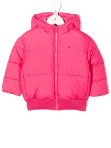 Tommy Hilfiger Junior veste matelassée à logo brodé - Rose