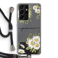 Daisies: Samsung Galaxy S21 Ultra Transparant Hoesje met koord