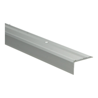 Küberit - Trapneusprofiel 225 43x23mm zilver grof antislip - 300 cm