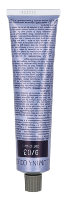 Wella Illumina Color 9/03 Blond Très Clair Naturel-Doré 60 ml