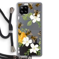 No flowers without bees: Samsung Galaxy A42 5G Transparant Hoesje met koord