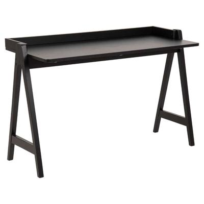 Leen Bakker - Bureau Mylo - 80x126,6x51,6 Cm - Hout - Zwart - 51.6x126.6x80 Cm