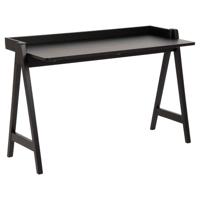 Leen Bakker - Bureau Mylo - 80x126,6x51,6 Cm - Hout - Zwart - 51.6x126.6x80 Cm