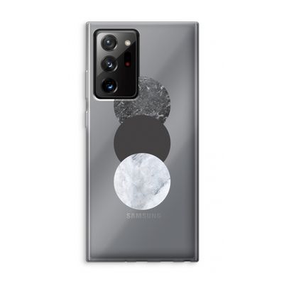Marmeren cirkels: Samsung Galaxy Note 20 Ultra / Note 20 Ultra 5G Transparant Hoesje
