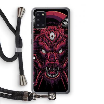 Hell Hound and Serpents: Samsung Galaxy A31 Transparant Hoesje met koord