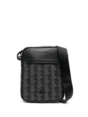 Lacoste sacoche à motif monogrammé - Noir