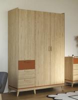 Home365 Kledingkast Skagen - Eiken - 3-Deurs met Lades