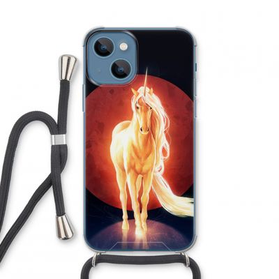 Last Unicorn: iPhone 13 mini Transparant Hoesje met koord