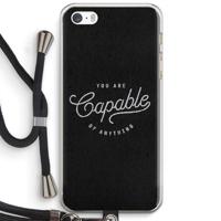 Capable: iPhone 5 / 5S / SE Transparant Hoesje met koord