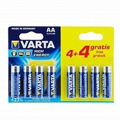 Batterij Penlite / Aa 4+4 8stuks