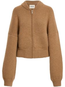 KHAITE cardigan Rhea zippé - Tons neutres