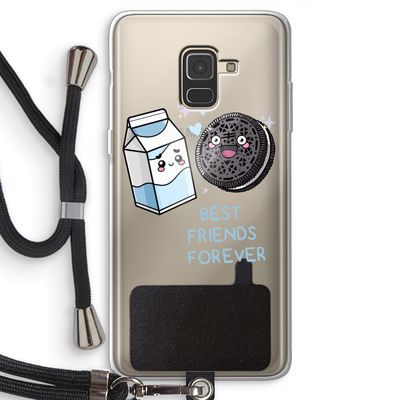 Best Friend Forever: Samsung Galaxy A8 (2018) Transparant Hoesje met koord