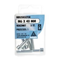 Inbusbout m6x40mm 5st - Deltafix Inbusbout m6x40mm 5st - Deltafix